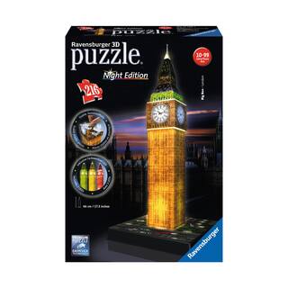 3D Puzzle - Big Ben - Night Edition: 216 Pcs