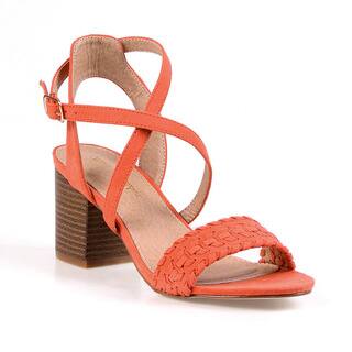 Mark and Maddux Colby-05 Criss-Cross Women's Heeled Sandals