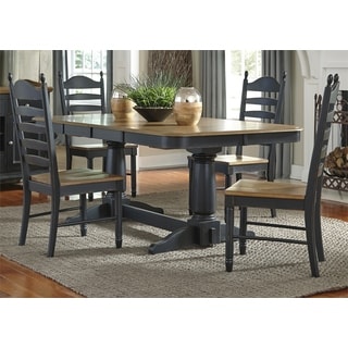 Springfield II Honey and Black Butterfly Leaf Dinette Table
