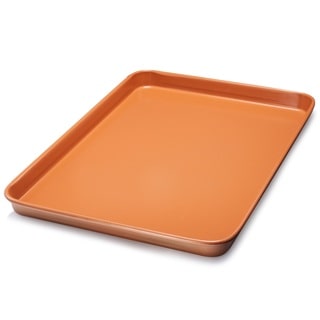 Gotham Steel Nonstick Copper Cookie Sheet and Jelly Roll Baking Pan