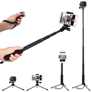 Selfie Stick Set, Extendable Monopod with Bluetooth Remote Shutter and Tripod for Smart Phones and Action Camerass