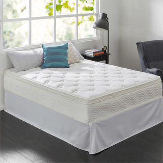 Priage 12-Inch Full-size Pocketed Coil Euro Top Mattress