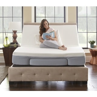 Sleep Sync 8-inch Queen-size Memory Foam Mattress and Adjustable Foundation Set