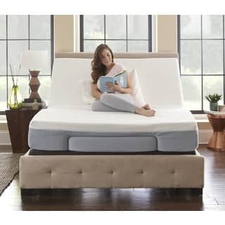 Sleep Sync 8-inch Twin XL-size Memory Foam Mattress and Adjustable Foundation Set