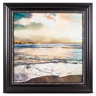 Beach Sunrise Sunset Framed Photo Print on Canvas