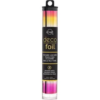Deco Foil Specialty Transfer Sheets 6X12 5/Pkg-Summer Rainbow