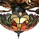 Tiffany Style Stained Glass Halston Ceiling Fan - Spice - Thumbnail 5