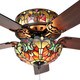 Tiffany Style Stained Glass Halston Ceiling Fan - Spice - Thumbnail 2