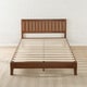 Priage Deluxe Antique Espresso Solid Wood Platform Bed With Headboard - Thumbnail 4