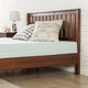 Priage Deluxe Antique Espresso Solid Wood Platform Bed With Headboard - Thumbnail 3