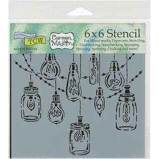 Crafter's Workshop Template 6"X6"-Party Lights