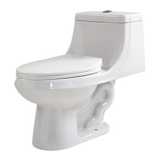 Anzzi Odin White Ceramic Single-piece Dual-flush Toilet