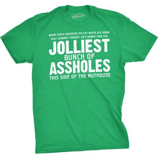 Jolliest Bunch of A-holes Funny Christmas Holiday Family T shirt
