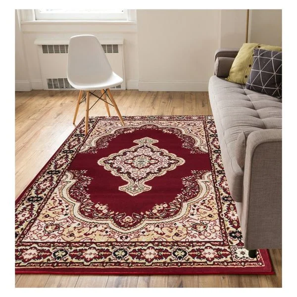 Well Woven Eastgate Traditional Medallion Red Area Rug - 9'3" x 12'6"