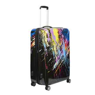 Ful 80's Rainbow 28-inch Expandable Hardside Spinner Upright Suitcase