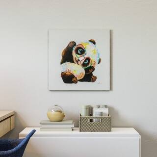Yosemite Home Decor Smarty Panda Original Hand-Painted Wall Art