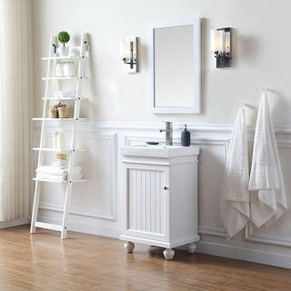 OVE Decors Amber White 20-inch Bathroom Vanity