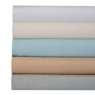400 Thread Count 100% Cotton Dobby Damask Stripe 4-Piece Sheet Set