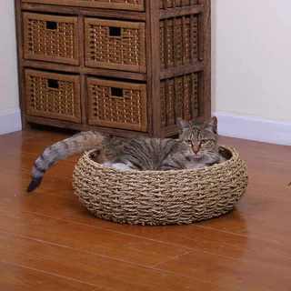 PetPals Seagrass Cat Bed