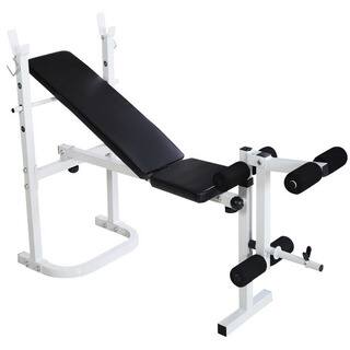 N-008 Fitness Weight Bench White & Black