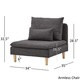 Malina Modular Mid-Century Chaise Lounges by iNSPIRE Q Modern - Thumbnail 18
