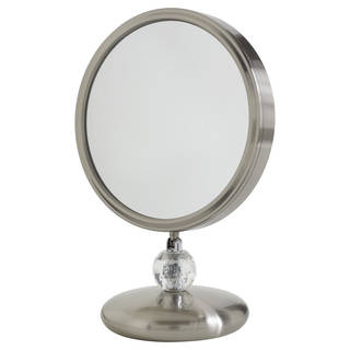 Elizabeth Arden Double-Sided 1x/8x Magnification Makeup Vanity Mirror w/ Brushed Nickel Finish