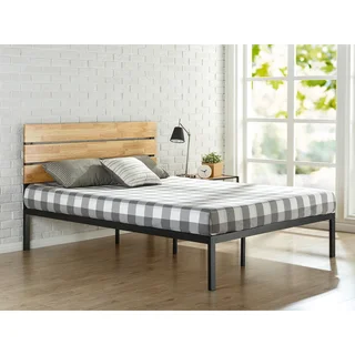 Link to Priage by Zinus Sonoma Metal and Wood Platform Bed Similar Items in Bedroom Furniture