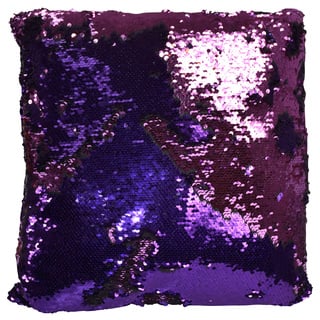 Peach Couture Reversible Sequin Color Changing Accent Throw Pillows