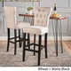 Pia Backed Fabric Barstools by Christopher Knight Home (Set of 2) - Thumbnail 3