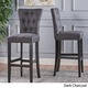 Pia Backed Fabric Barstools by Christopher Knight Home (Set of 2) - Thumbnail 2