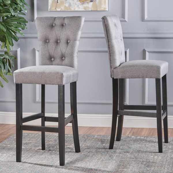 Pia Backed Fabric Barstools by Christopher Knight Home (Set of 2)