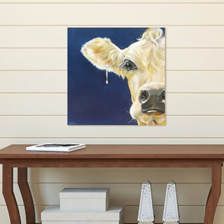 Portfolio Canvas Decor Cow Diamonds & Pearls by Carol Gillan Wrapped Canvas Wall Art
