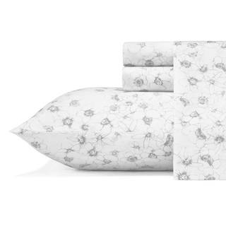 Vera Wang Linear Floral Cotton Sheet Set