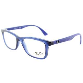 Ray-Ban RY 1562 3686 Transparent Blue Plastic Rectangle Eyeglasses 48mm