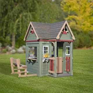 Link to Backyard Discovery Victorian Inn All Cedar Wood Playhouse - 74 W x 65 D x 67 H Similar Items in Outdoor Play