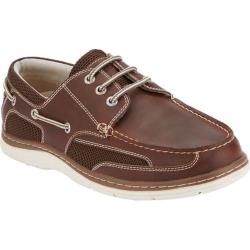 Men's Dockers Lakeport Boat Shoe Red Brown Leather