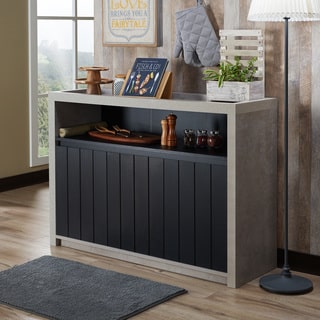 Furniture of America Lamont Industrial Cement-like Multi-storage Dining Buffet