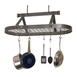 Enclume Handcrafted 36" Oval Ceiling Pot Rack
