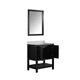 Anzzi Montaigne Espresso Wood/Carrara White Marble 30-inch x 22-inch Vanity, Basin Sink, and Mirror - Thumbnail 12