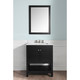 Anzzi Montaigne Espresso Wood/Carrara White Marble 30-inch x 22-inch Vanity, Basin Sink, and Mirror - Thumbnail 0