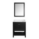 Anzzi Montaigne Espresso Wood/Carrara White Marble 30-inch x 22-inch Vanity, Basin Sink, and Mirror - Thumbnail 10