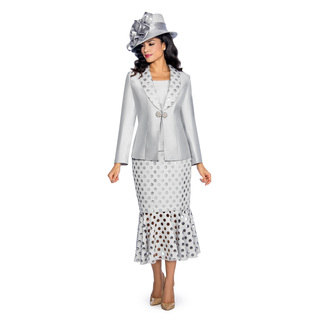 Giovanna Signature Women's Laser Cut Out Detail 3-Piece Skirt Suit (More options available)