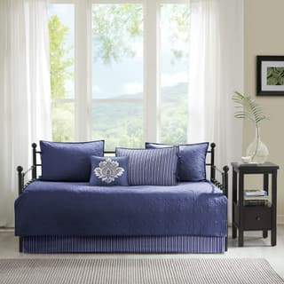 Madison Park Mansfield Navy Solid Reversible 6-piece Daybed Set