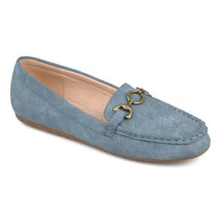 Journee Collection Womens Embry Comfort-sole Chain Accent Driving Loafers