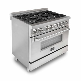 ZLINE 36 in. 4.6 cu. ft.6 Gas Burner/Electric Oven Range in Stainless Steel (E36-60)