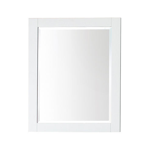 Belvedere 32 x 28 inch White Wall Mirror