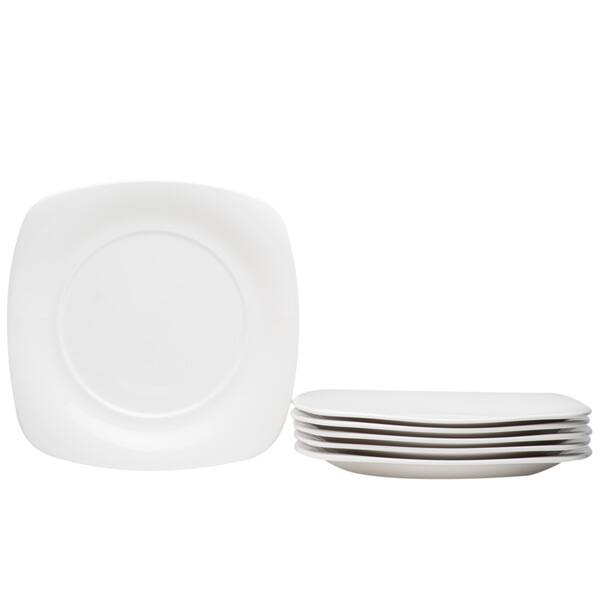 Hospitality White Square Dinner Plate - Set of 6