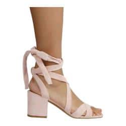 Women's Kenneth Cole New York Victoria Ankle-Tie Sandal Rose Suede