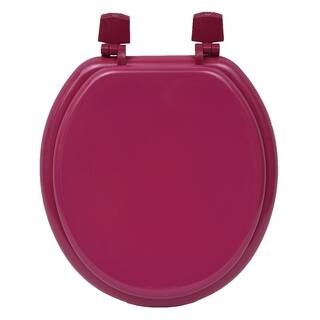Evideco Round Molded Wood Toilet Seat Solid