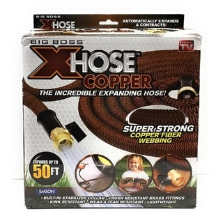 Big Boss Copper Xhose Expandable Garden Hose with Brass Fittings